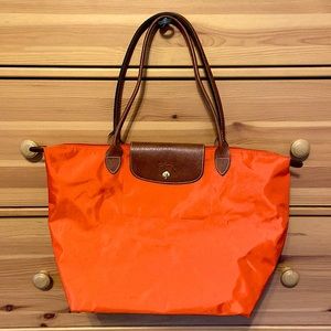 Orange Longchamp bag